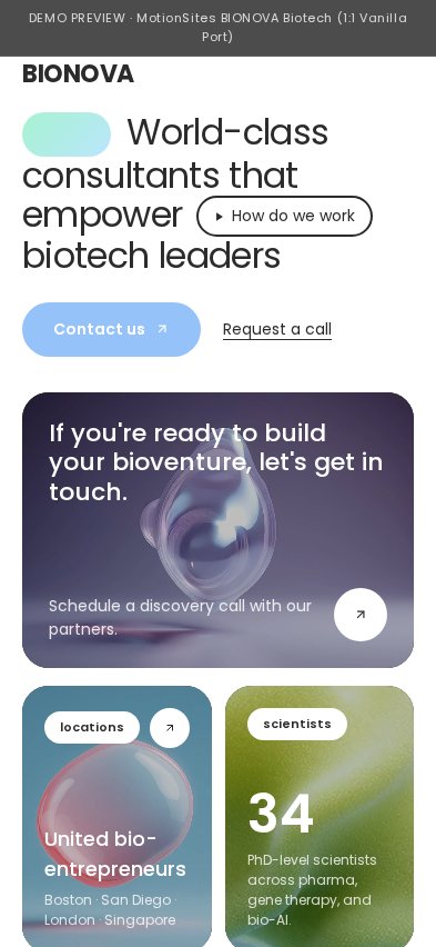 Bionova 모바일