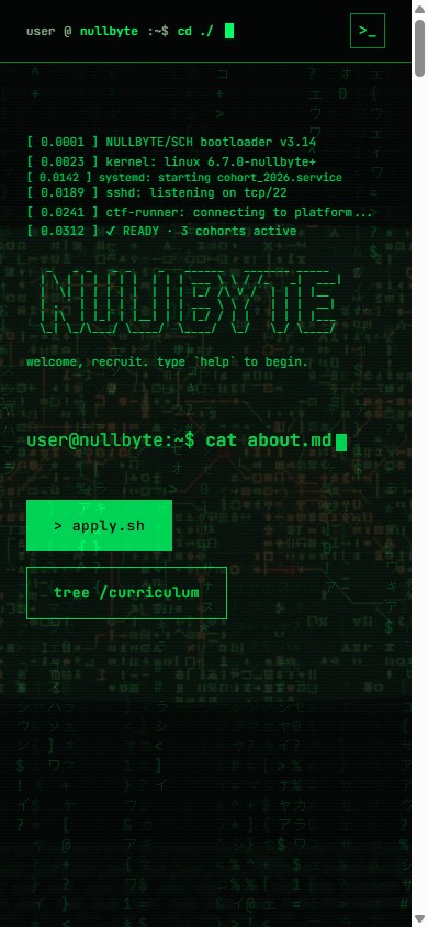 NULLBYTE.SCH 모바일 사이트 캡처